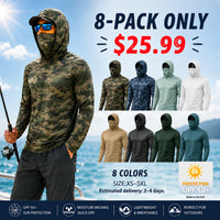 8-PACK ONLY $25.99(Camouflage +Blue hues +Light green + White+Khaki+Dark gray+Dark green+Blue-green)