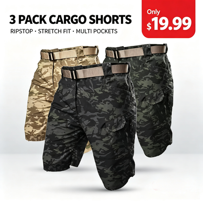 Men‘s Tactical Cargo Shorts – now with stretch, storage, and all‑day comfort