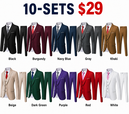 Men's Formal  with Vest & Tie