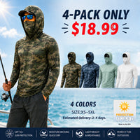 4-PACK ONLY $18.99(Camouflage+Blue hues+Light green+White)