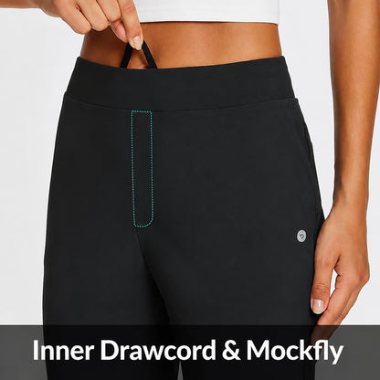 Women's High Waist Stretch Ankle Pants with Pockets – Golf, Work & Casual
