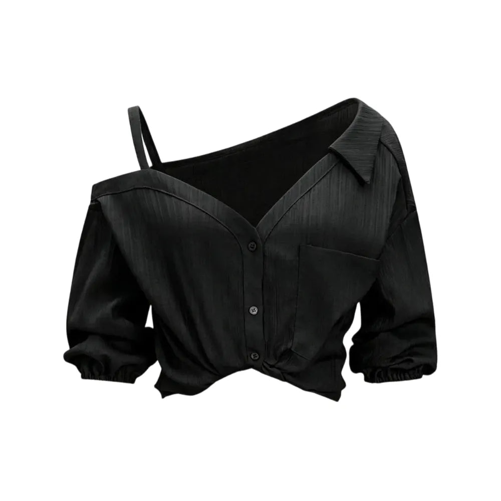 💖Limited Time $24 Bundle Deal💖 – 8pcs Women’s Asymmetric Cold Shoulder Blouse, Elegant Spring Summer Casual Tops