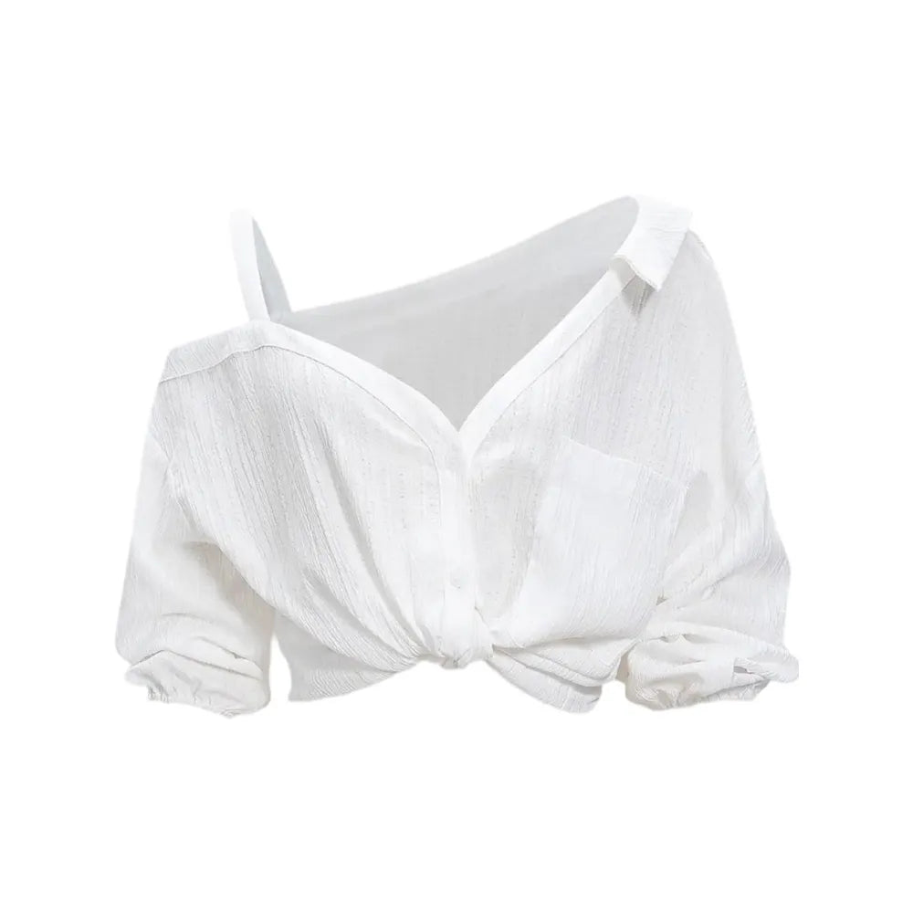 💖Limited Time $24 Bundle Deal💖 – 8pcs Women’s Asymmetric Cold Shoulder Blouse, Elegant Spring Summer Casual Tops