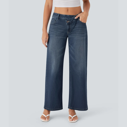 Women's Low Rise Wide Leg Jeans