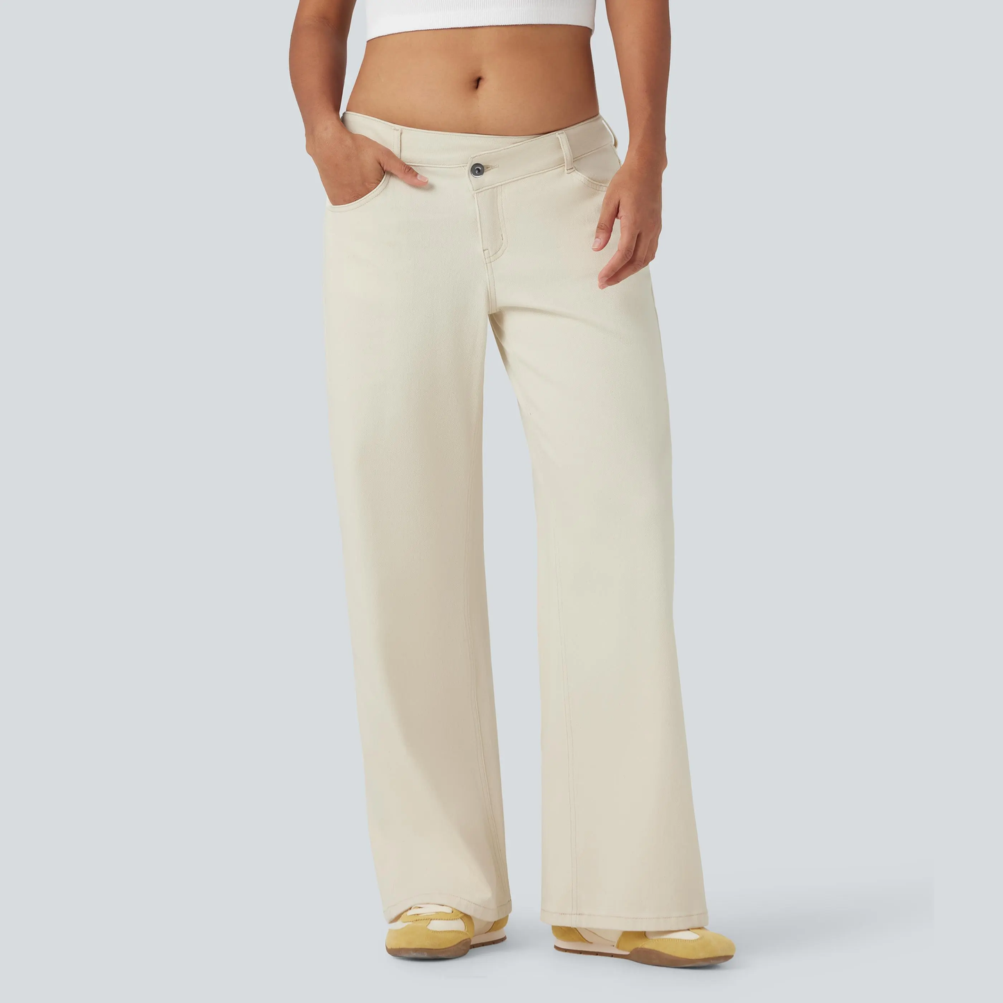 Women's Low Rise Wide Leg Jeans
