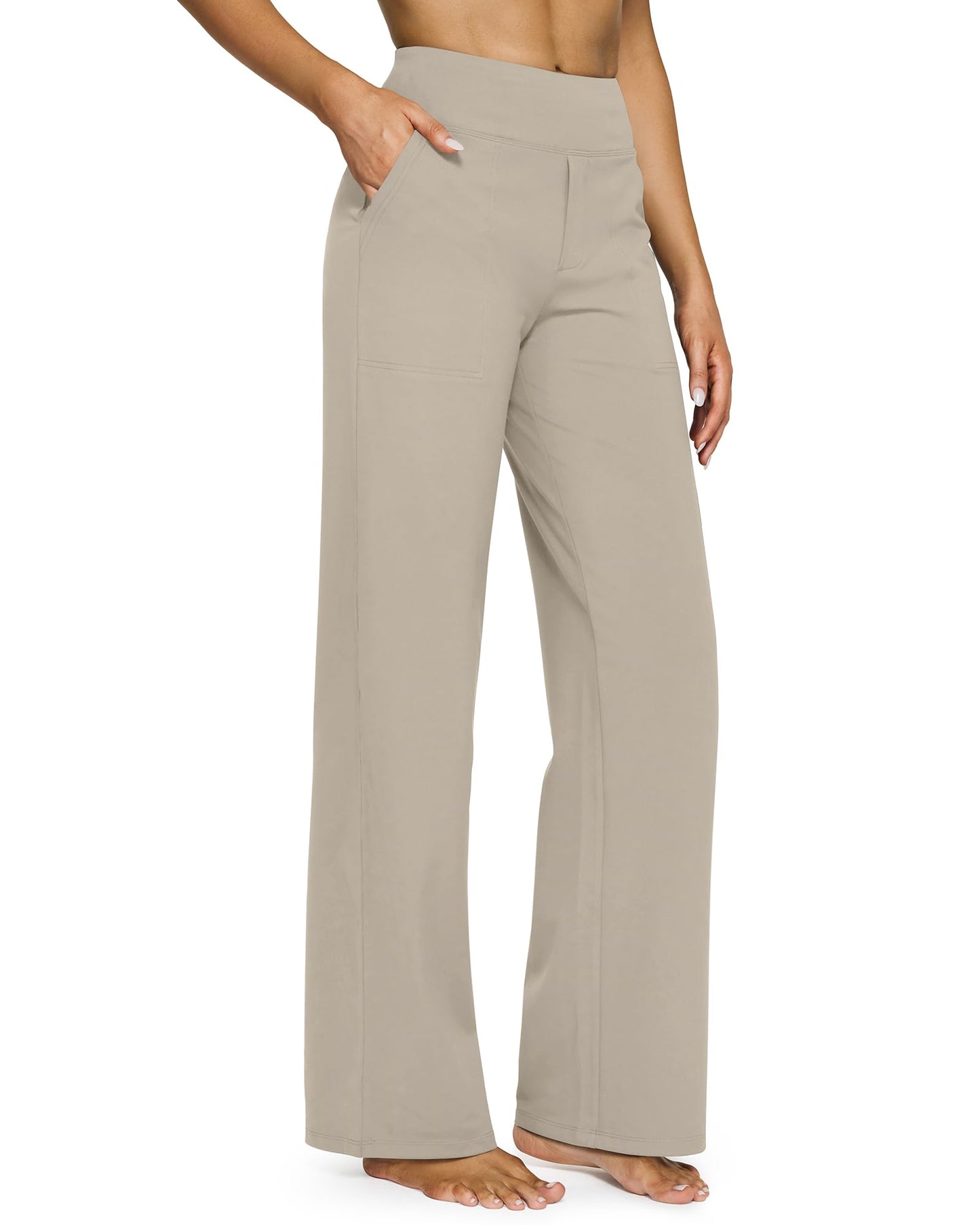 [Last Day Promotion]Women's wide leg pants with pockets