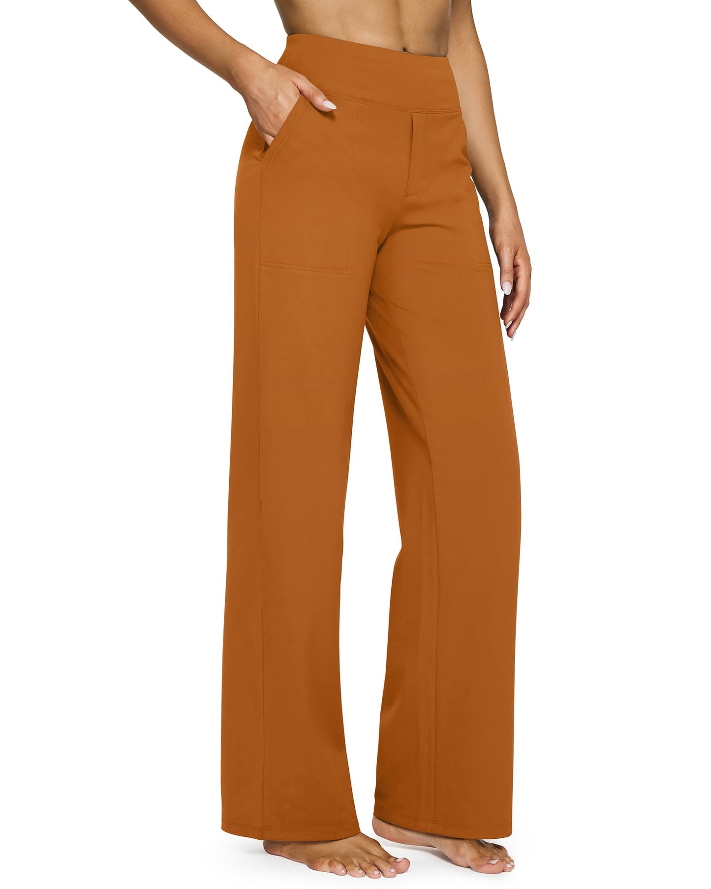 [Last Day Promotion]Women's wide leg pants with pockets