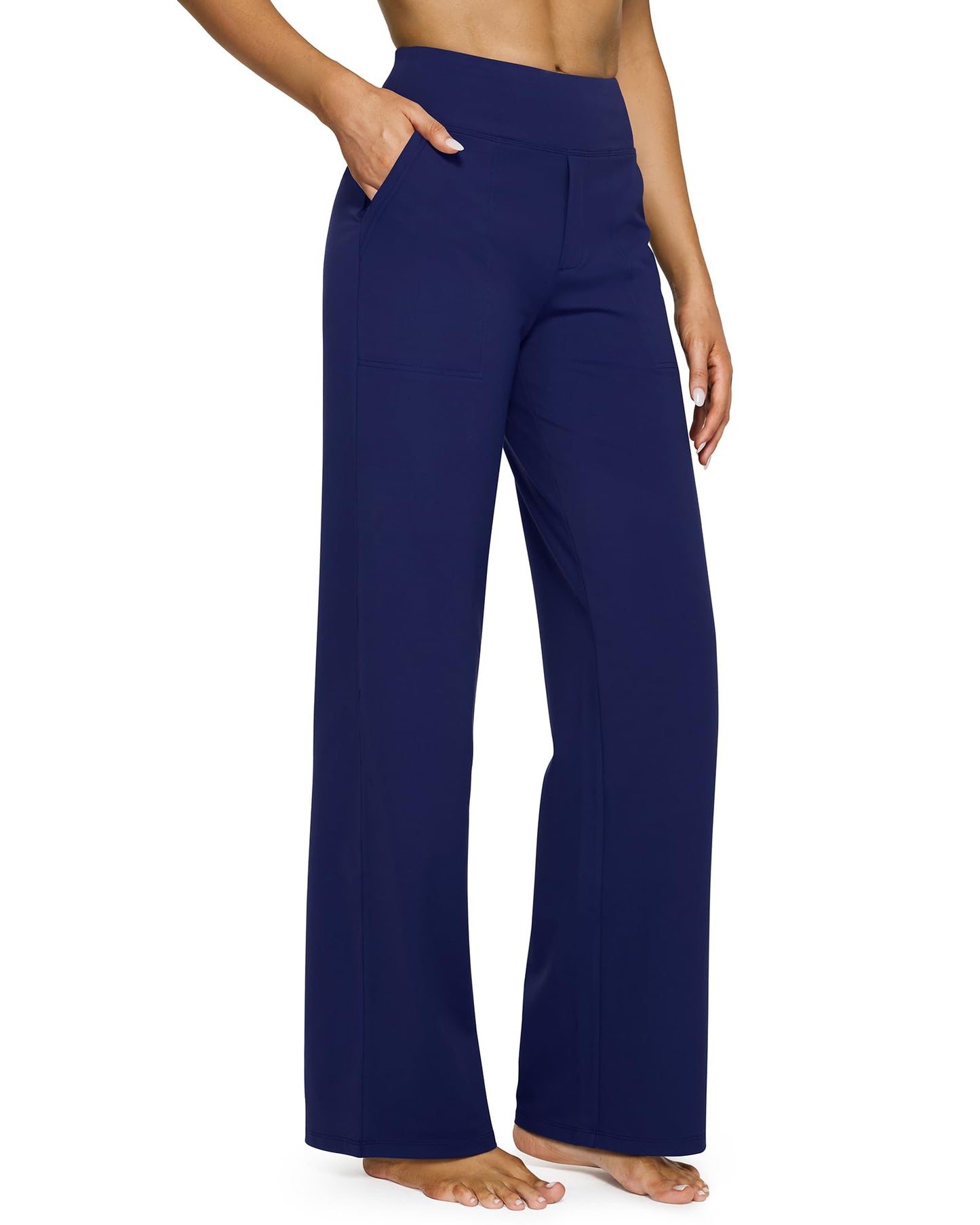[Last Day Promotion]Women's wide leg pants with pockets