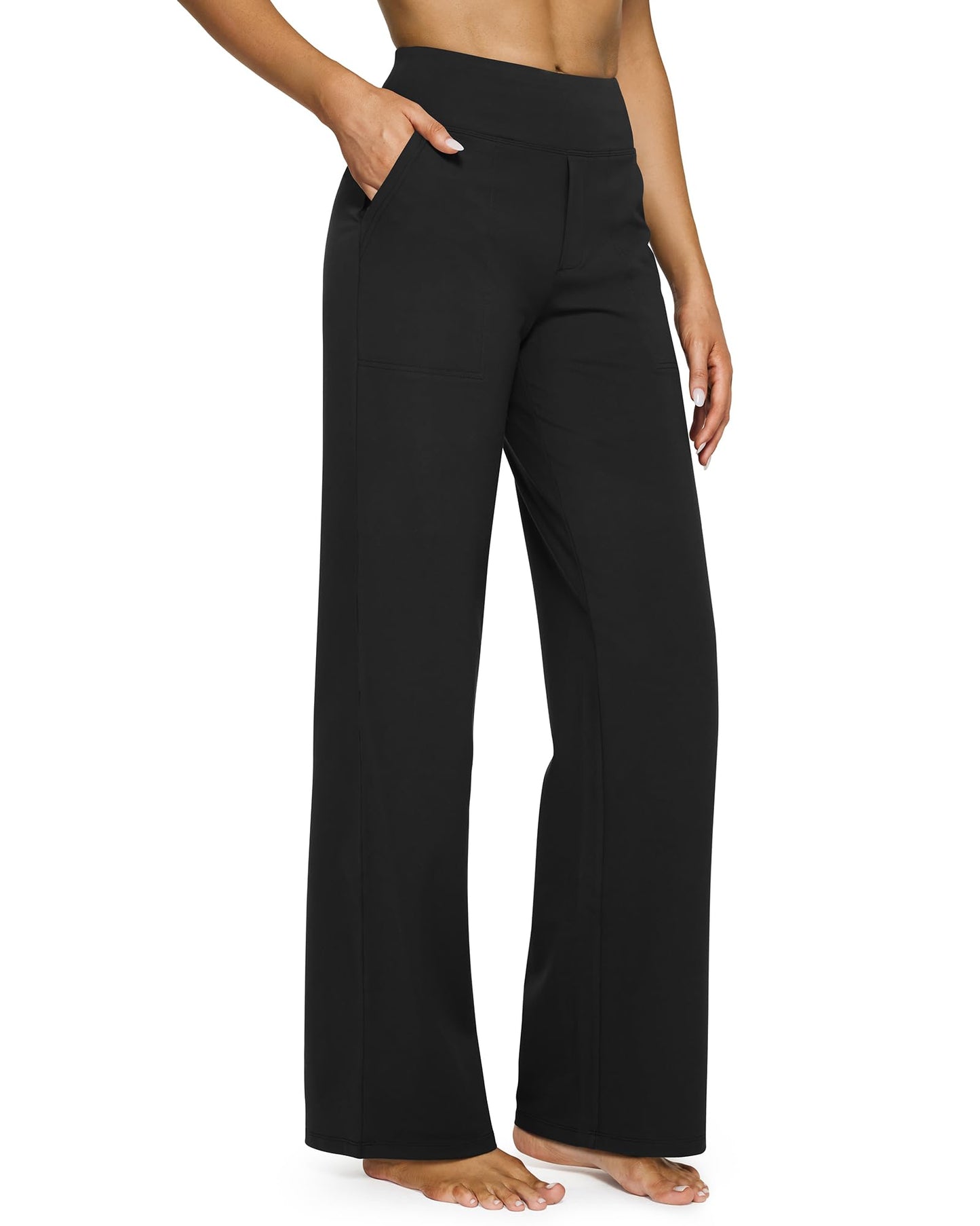 [Last Day Promotion]Women's wide leg pants with pockets