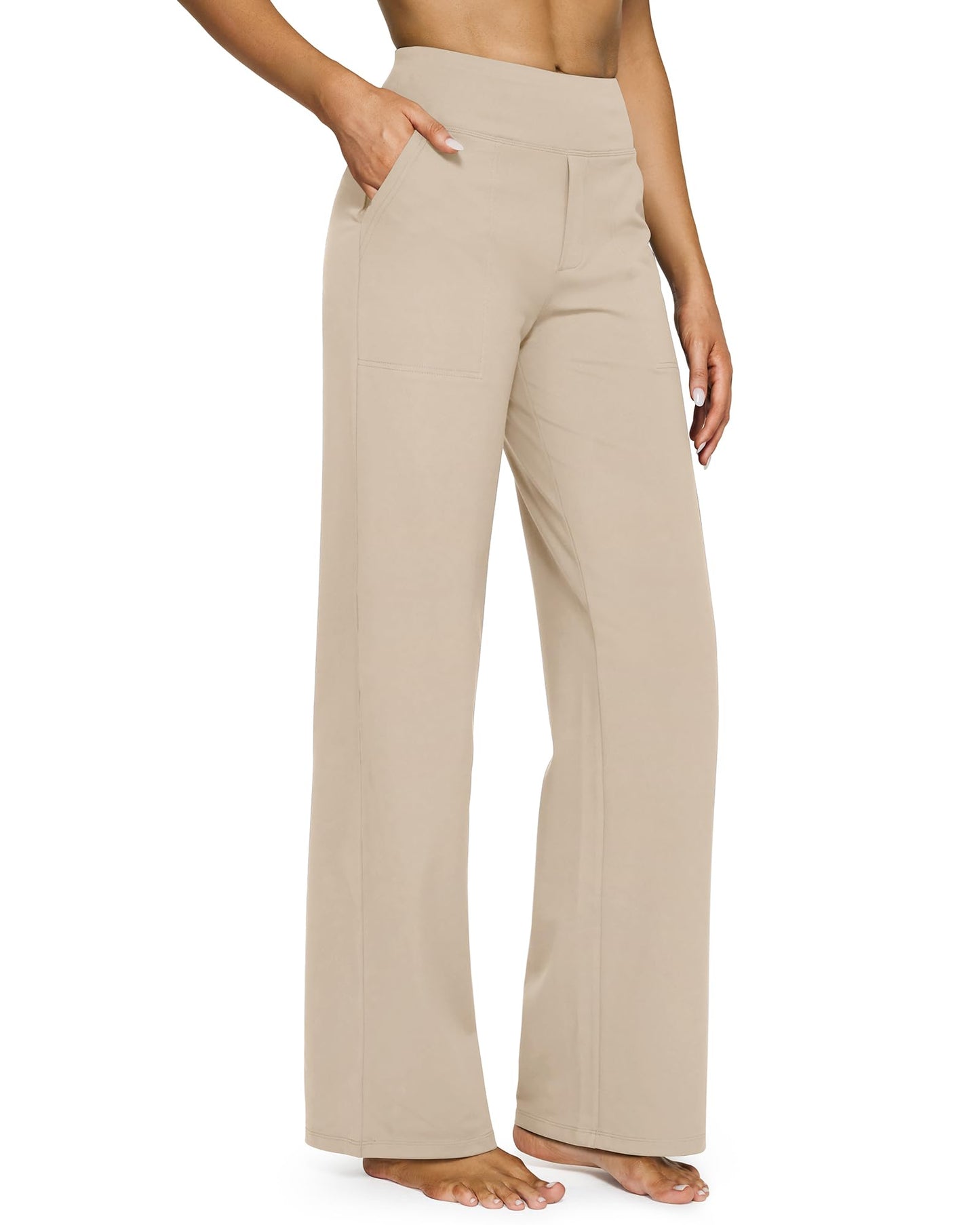 [Last Day Promotion]Women's wide leg pants with pockets