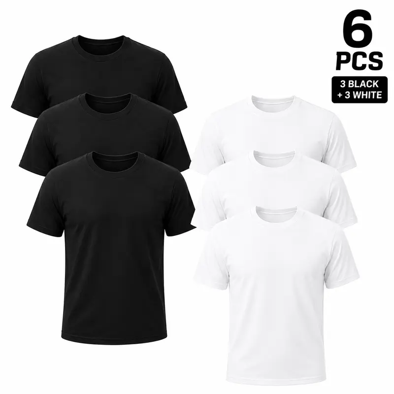 ❤️DEALS FOR YOU❤️12-Pack $24.95 The more you buy,the lower the price. Stock up Men's Crew Neck T-Shirt,Short Sleeve