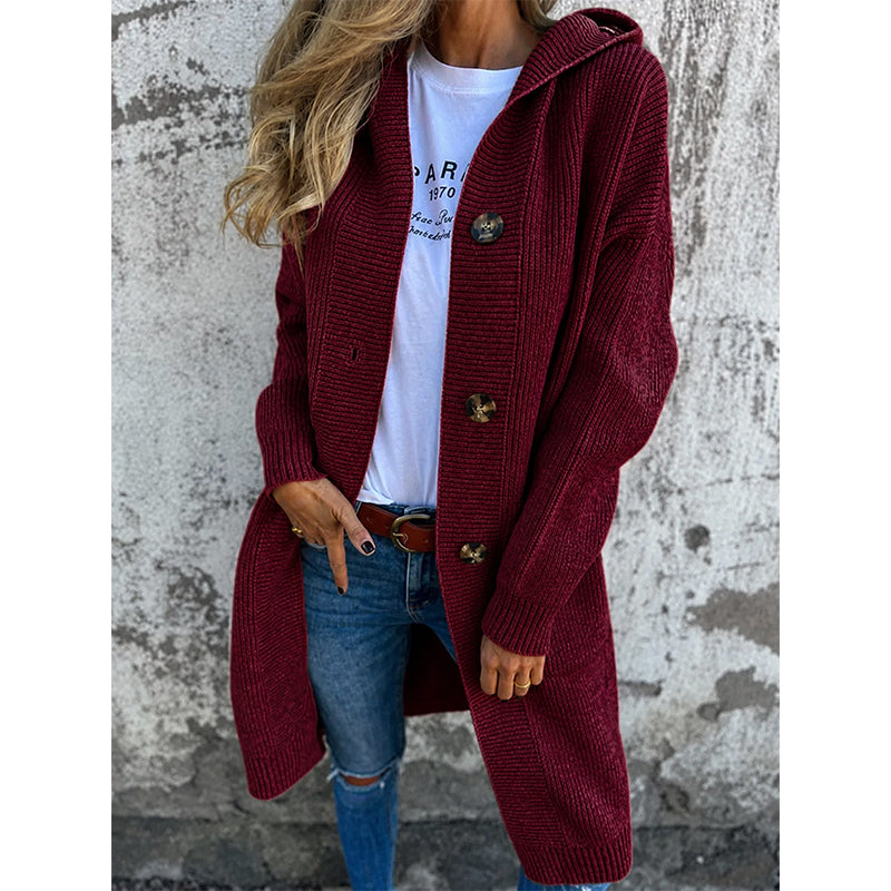 Women's Knit Button-Up Cardigan